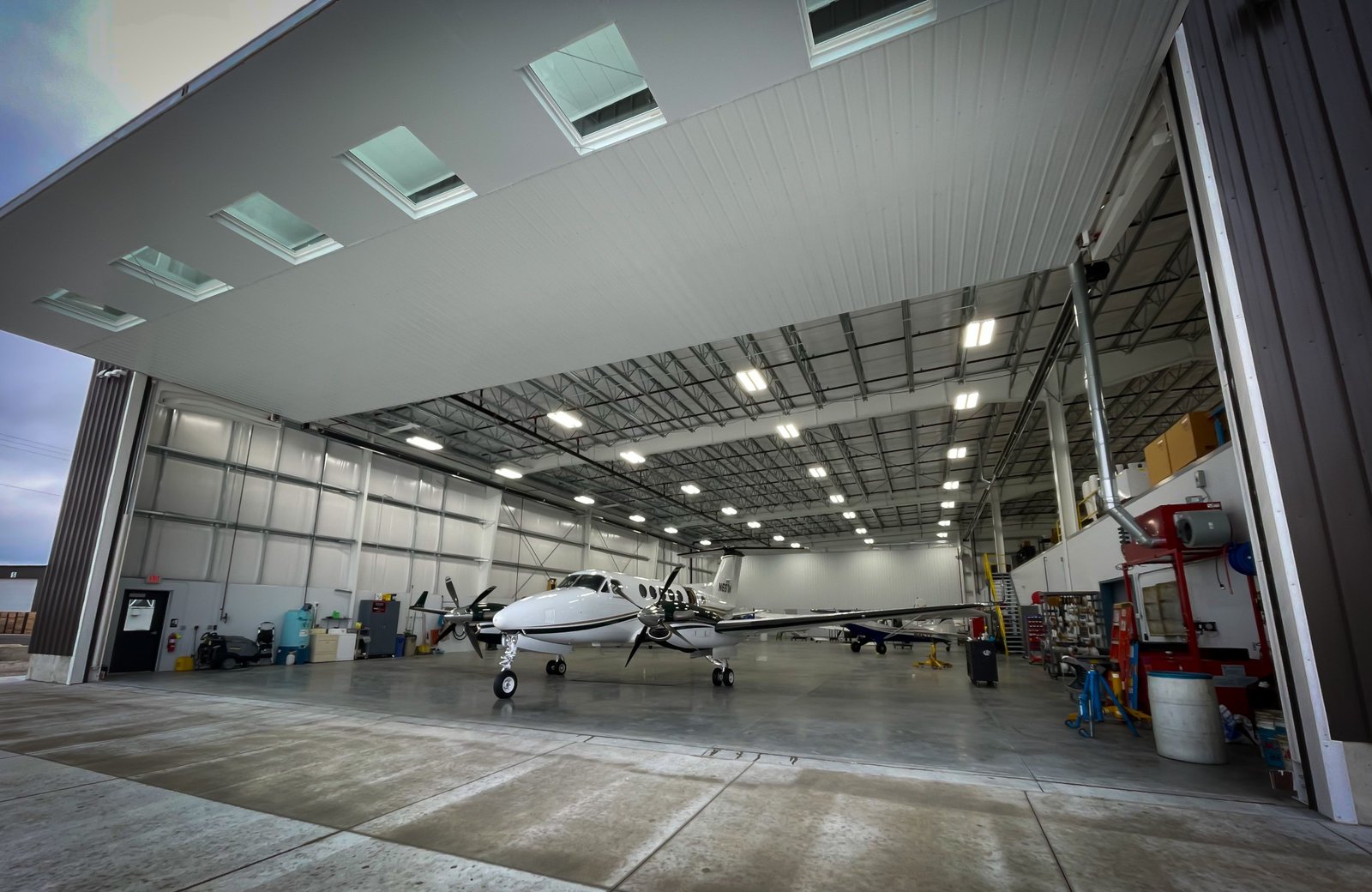 Aircraft and Aviation Hangar
